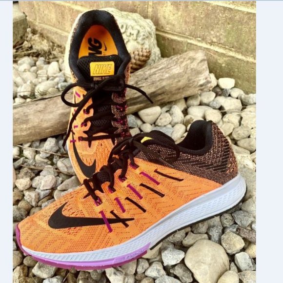 Nike Shoes - Nike Women Orange Air Zoom Elite 8 Running Shoe9.5
